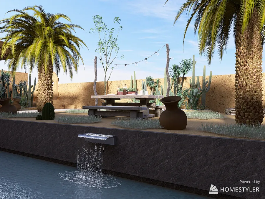 desert villa 3d design renderings