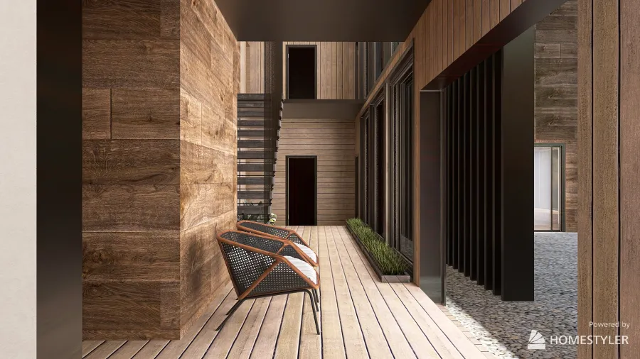 Rammed Earth House 3d design renderings