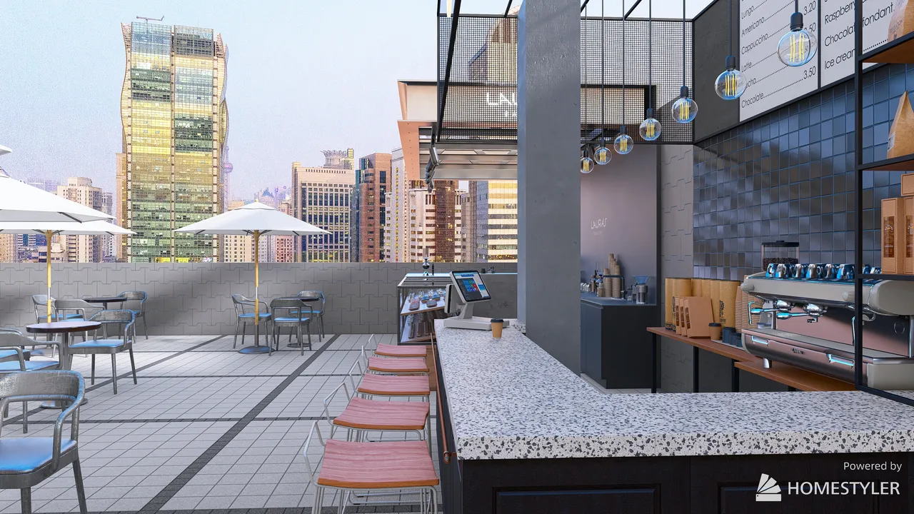 Terrace 3d design renderings