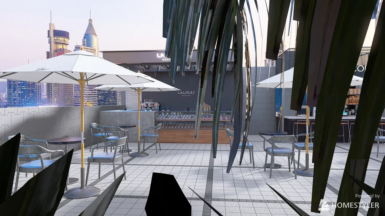 Terrace 3d design renderings