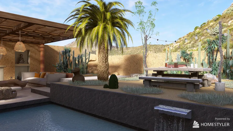 desert villa 3d design renderings