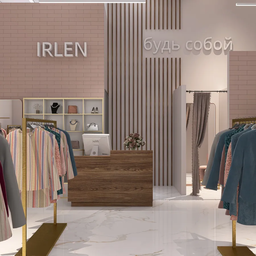 Boutique IRLEN 3d design renderings