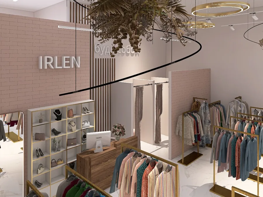 Boutique IRLEN 3d design renderings
