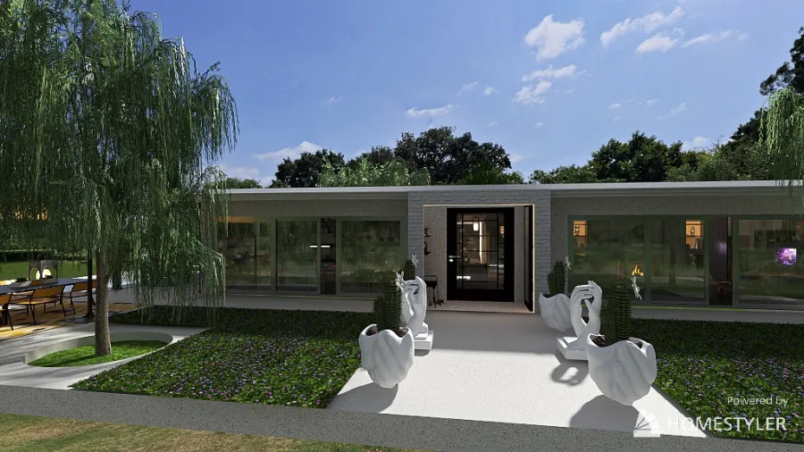 casa moderna all'italiana....green park 3d design renderings