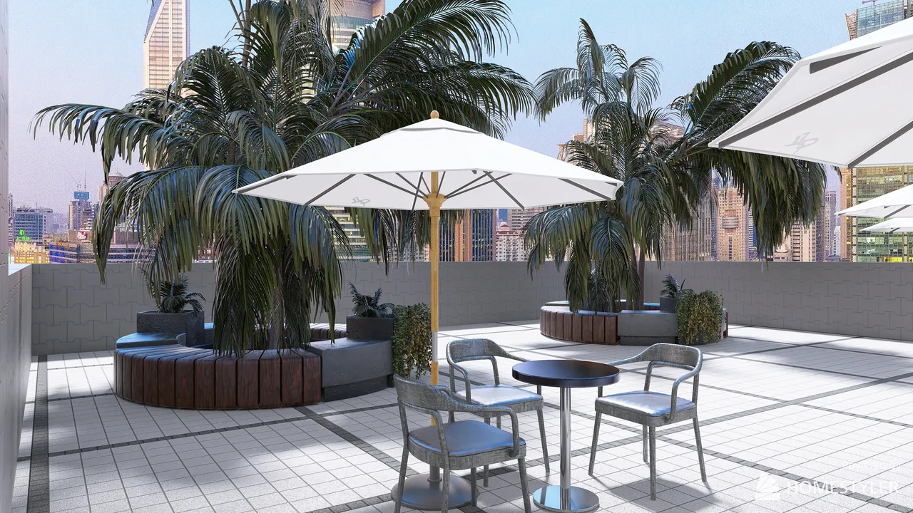 Terrace 3d design renderings