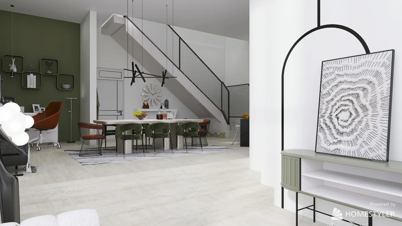 LivingDiningRoom 3d design renderings