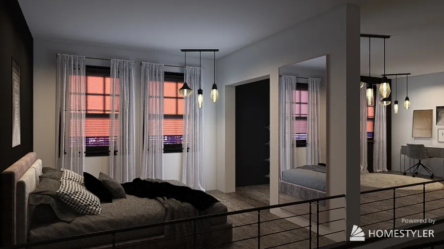 Modern Loft Farmhouse Apartment/VRBO 3d design renderings