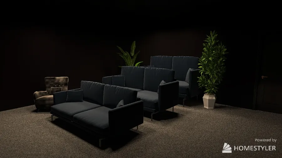 Interior de Hollywood 3d design renderings