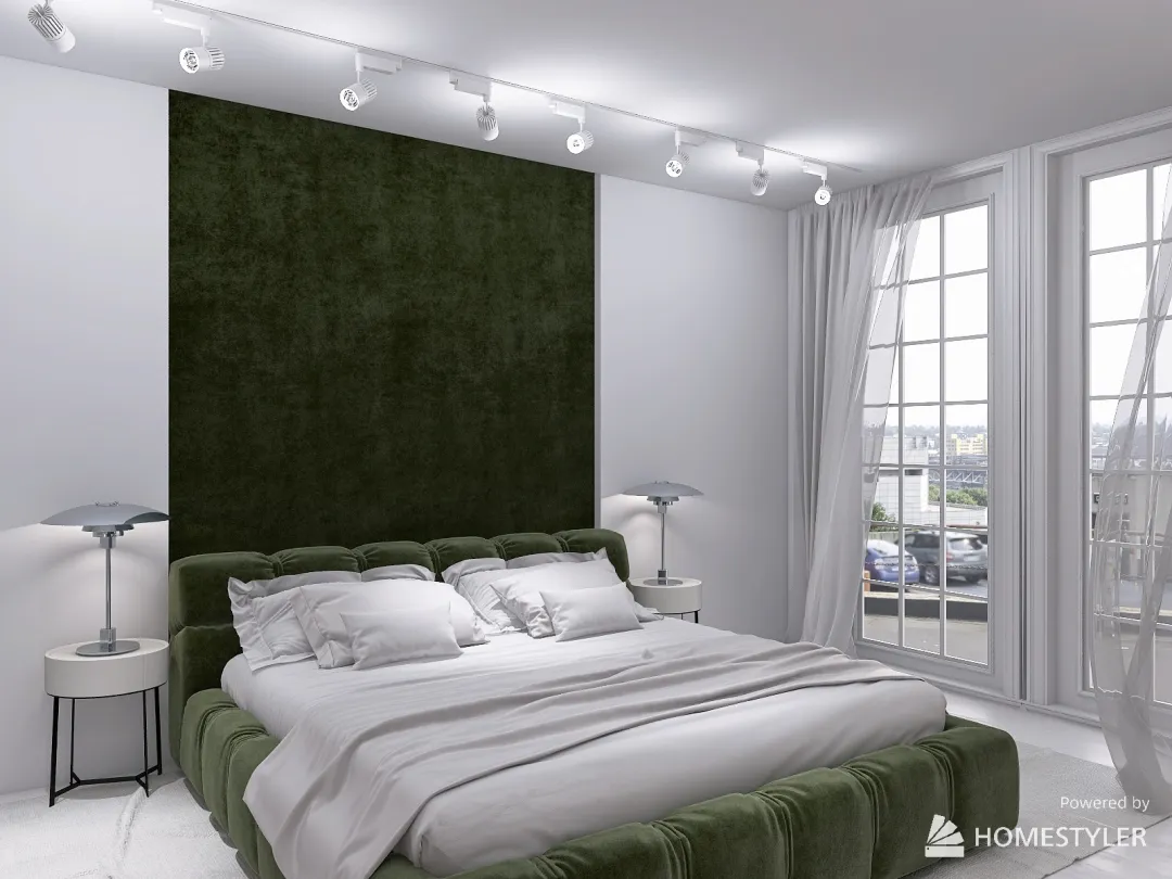 Спальня "Туманное утро" 3d design renderings