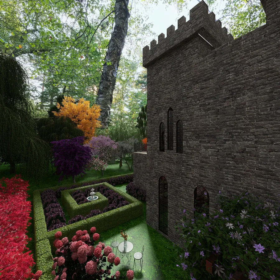 A little renovated castle 3d design renderings