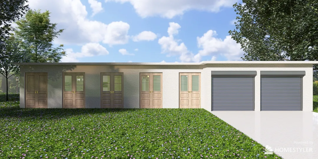 Yard Rammed House 3d design renderings