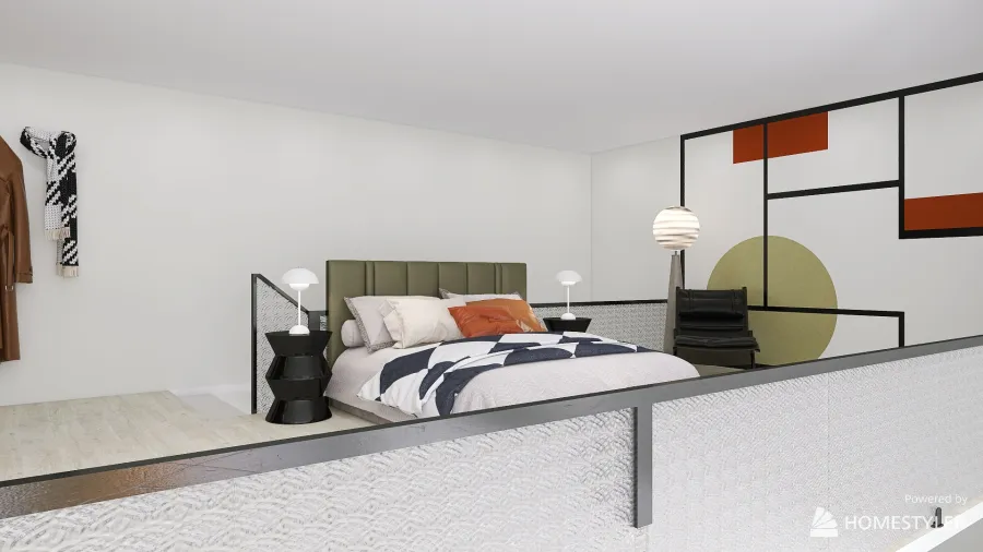 Loft - Bauhaus Inspiration 3d design renderings