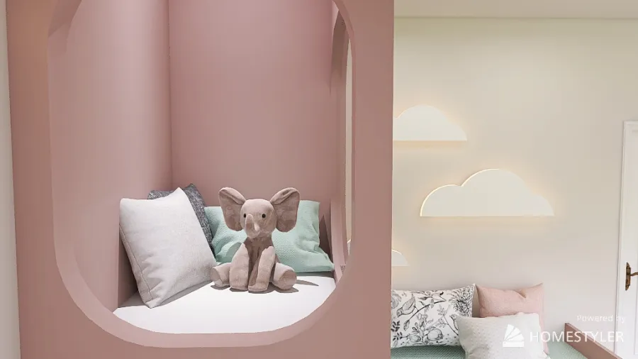 Kid's bedroom 3d design renderings