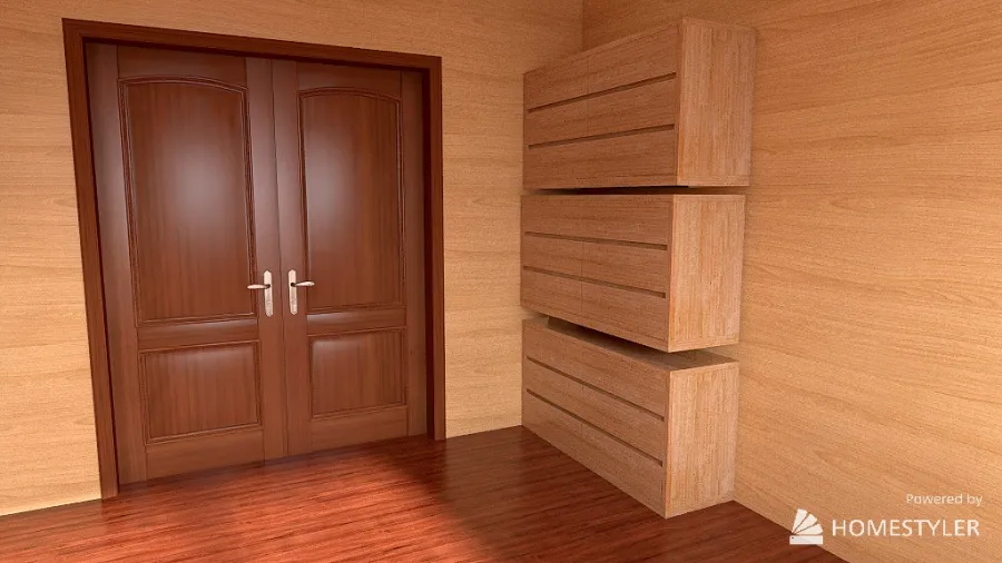 Casa de Minecraft 3d design renderings