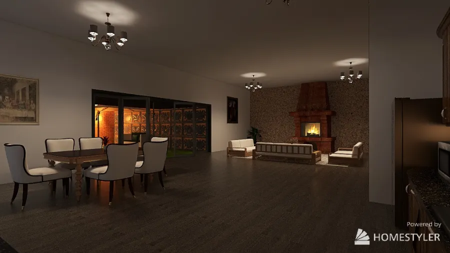 Casa de descanso sierra. 3d design renderings