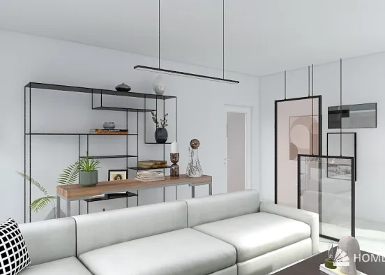 bauhus living room  Design Rendering
