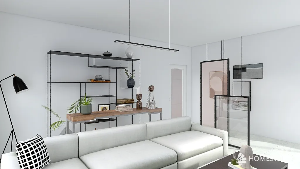 bauhus living room 3d design renderings