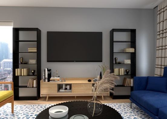 Renders 4 Main Entry Way Living Room/ Home Office Space Design Rendering