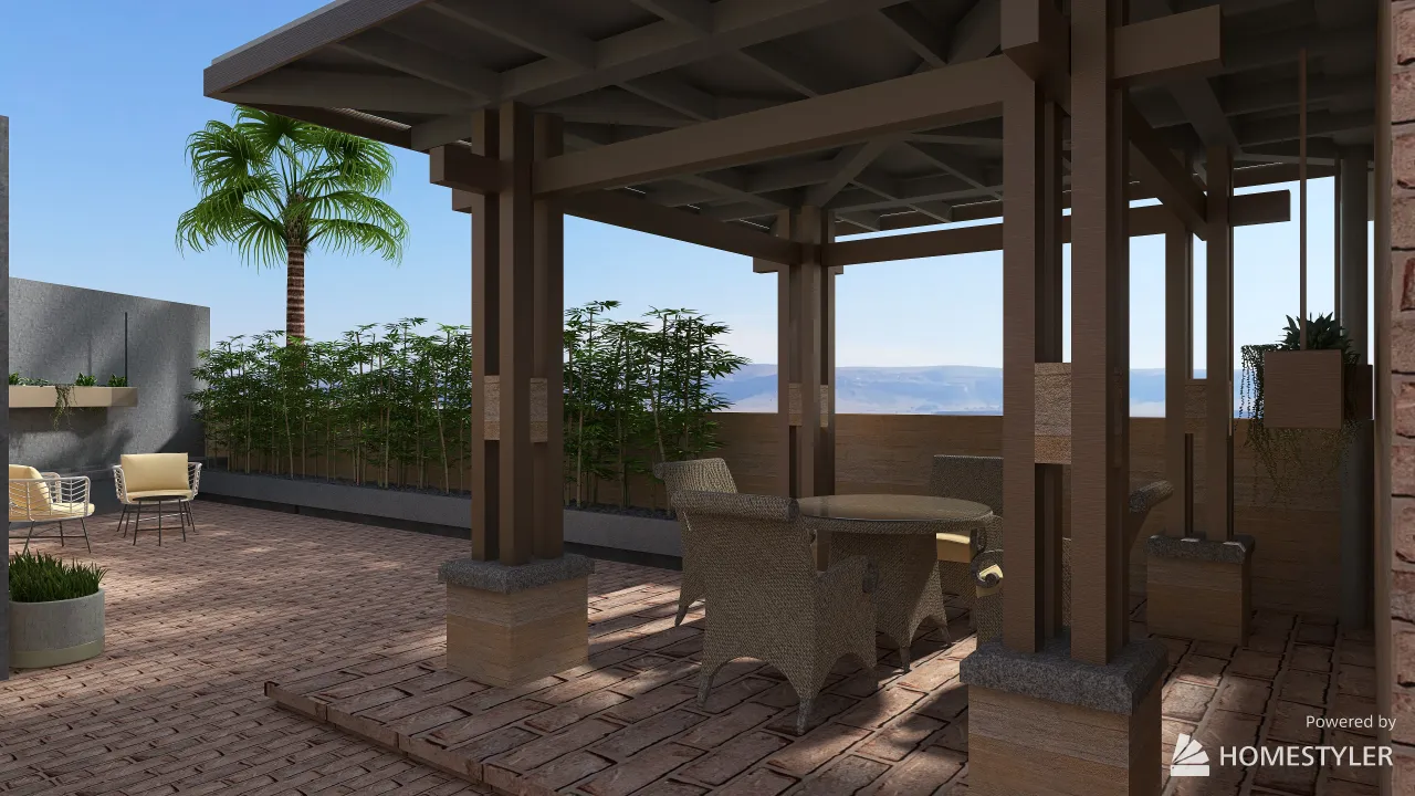 Terrace 3d design renderings