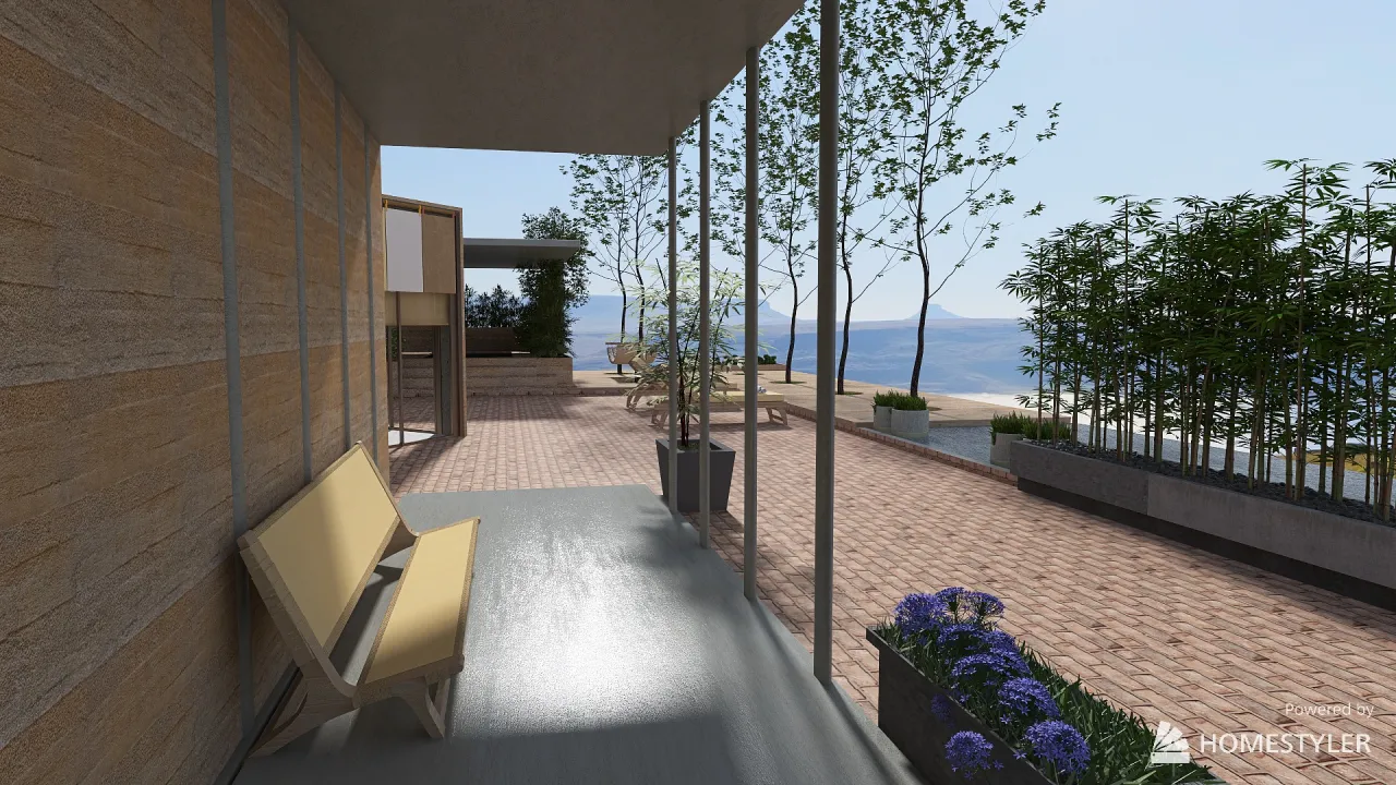 Terrace 3d design renderings