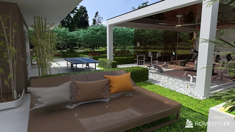 villa brownie all'italiana 3d design renderings