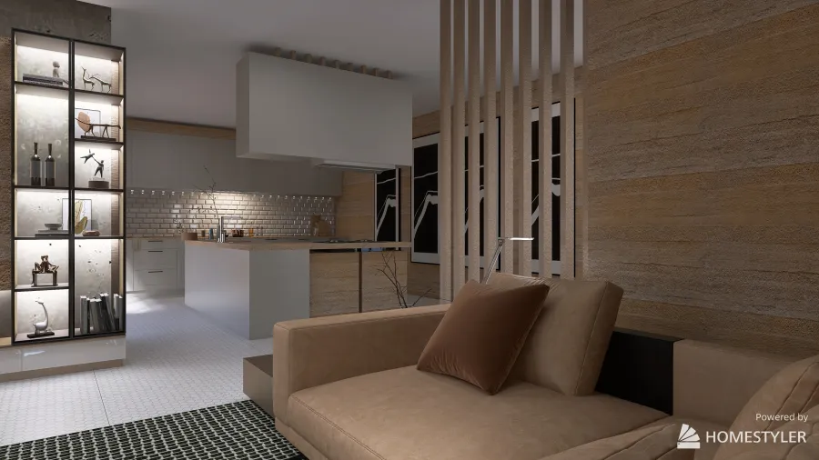 kitchen/living room /diner 3d design renderings