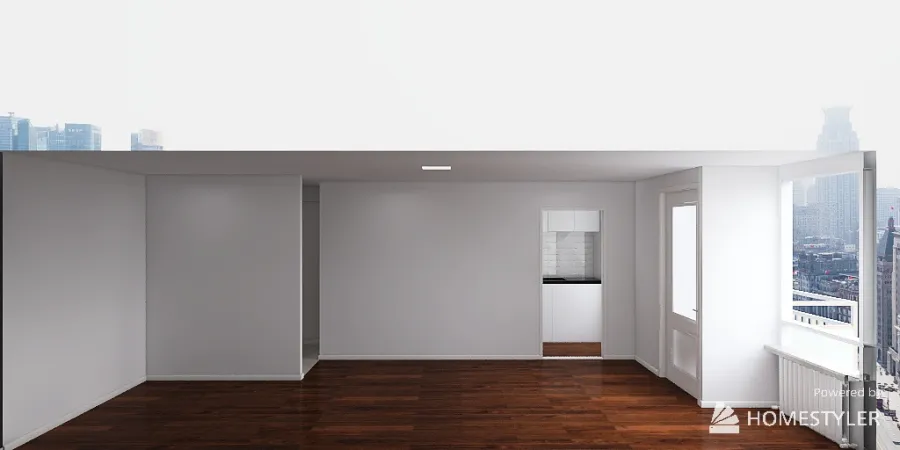 Small Swedish Apartment 3d design renderings