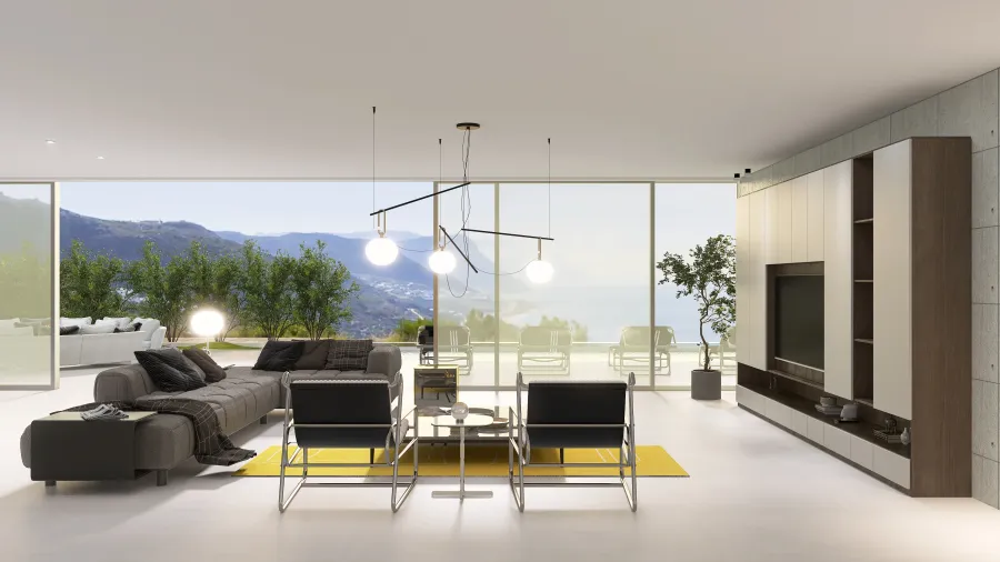 Indoor Courtyard 3d design renderings