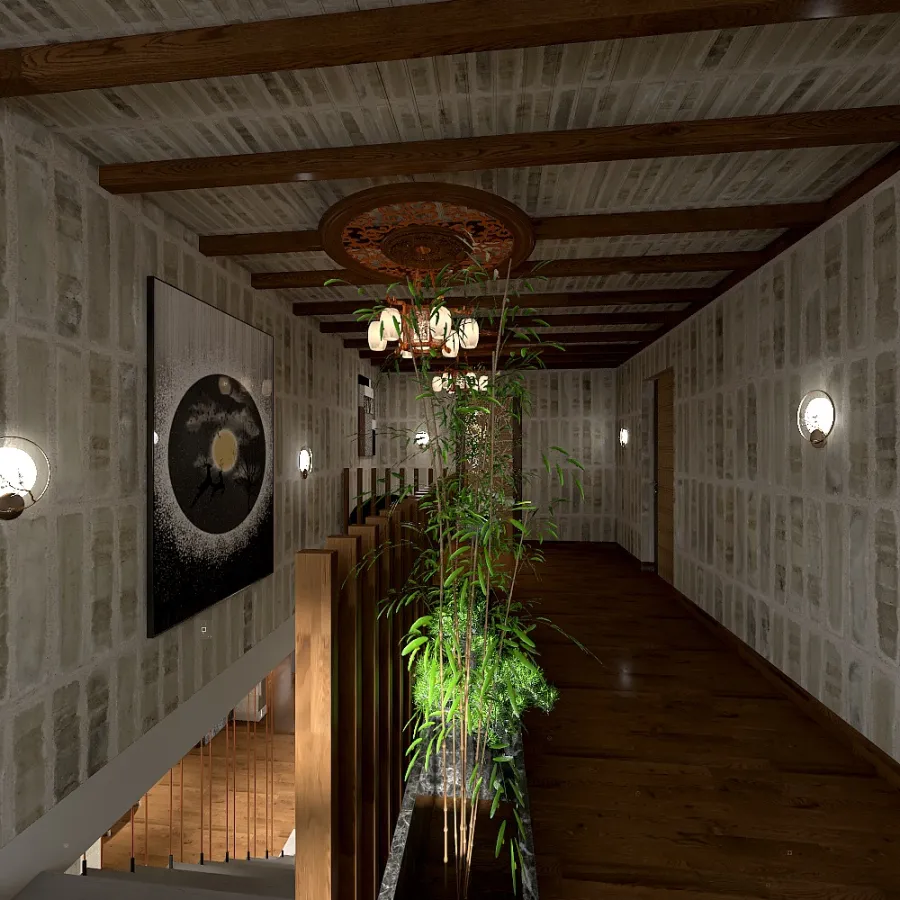 Cottage on ＂Japanese＂ motif 3 3d design renderings