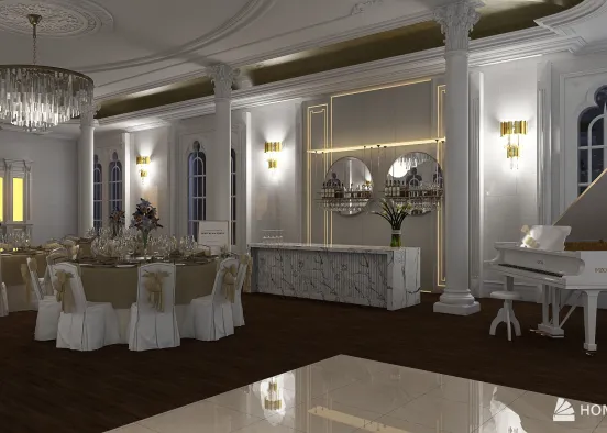 Wedding Venue - Elegant and Traditional Design Rendering