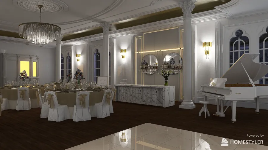 Wedding Venue - Elegant and Traditional 3d design renderings