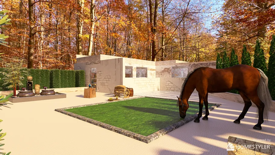 garden 3d design renderings
