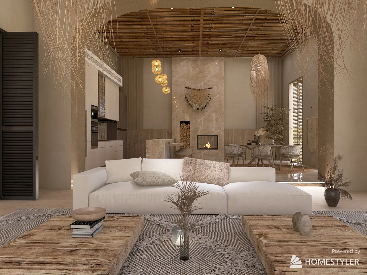 Wabi Sabi 3d design renderings