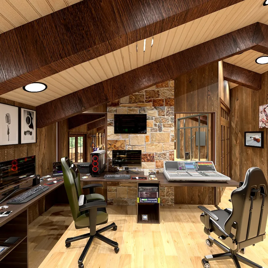 Control Room 3d design renderings