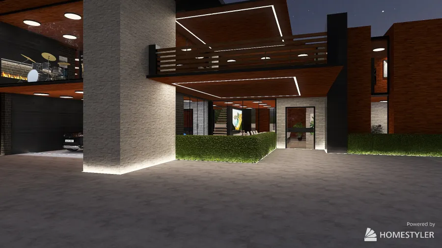 mansion de campo 3d design renderings