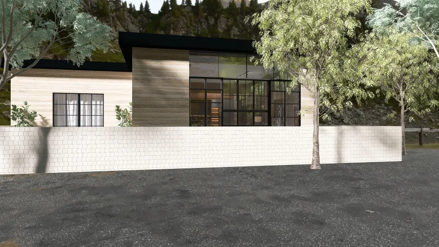 Mountain cottage 3d design renderings