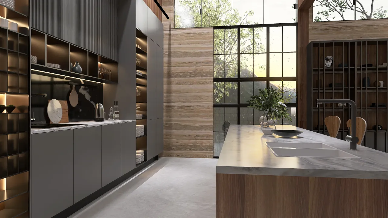 Kitchen 3d design renderings