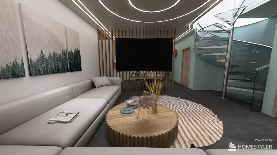 Rammed Earth House For Web 3d design renderings