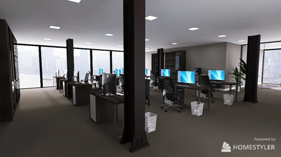 OFICINA 3d design renderings