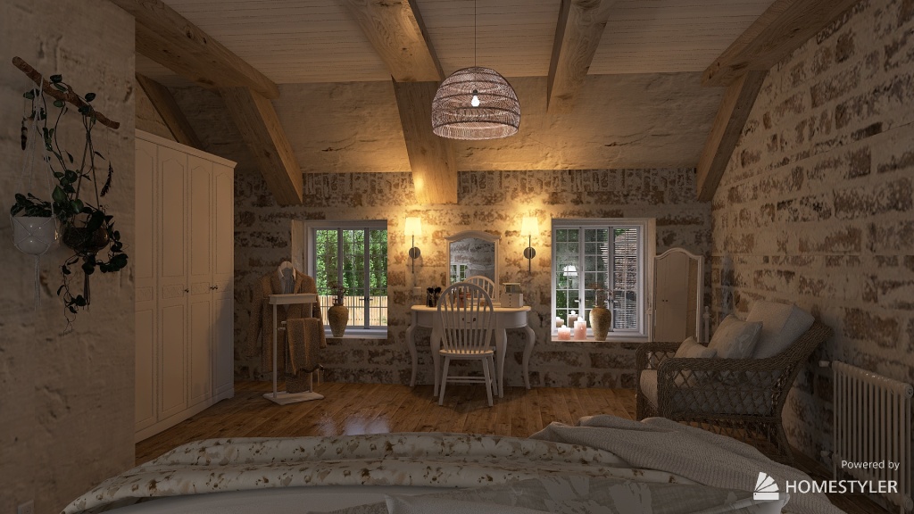 French farmhouse 3d design renderings