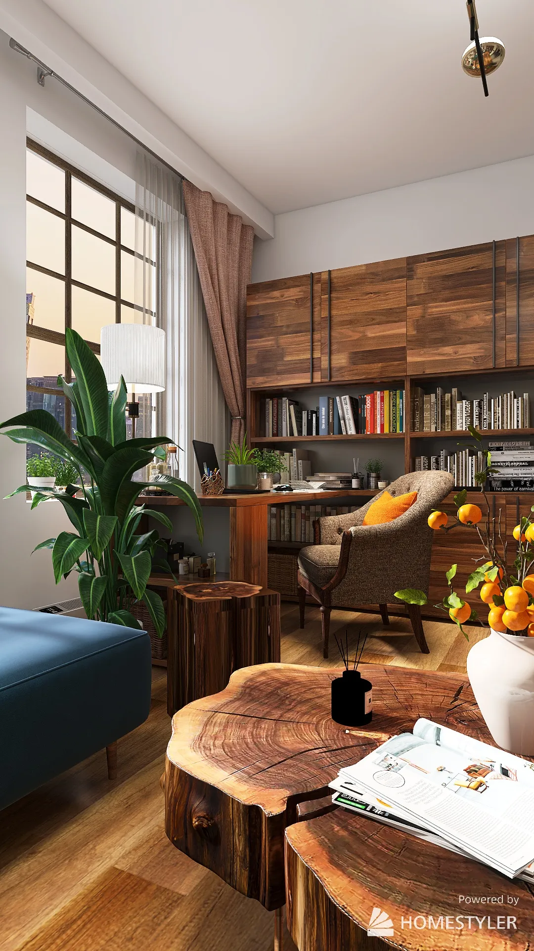 One room comfort 3d design renderings