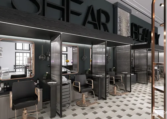 Shear Beauty Salon Design Rendering