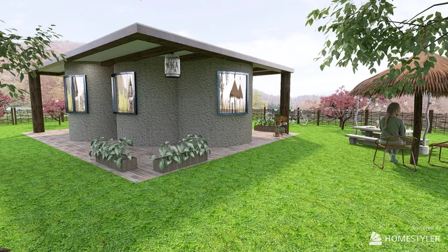 Casa di terra 3d design renderings