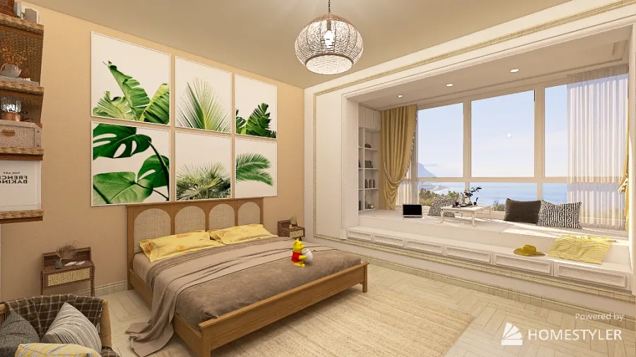 W. Bedroom 3d design renderings