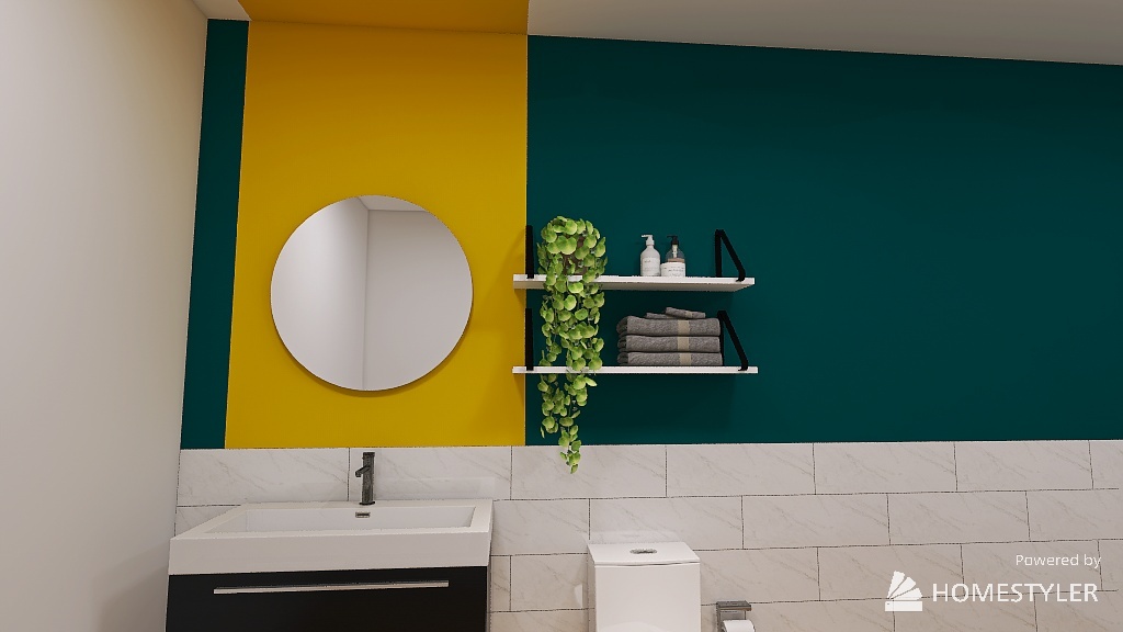 banheiro color 3d design renderings