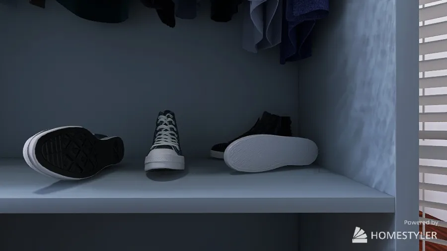 Walk in Closet Hubby 3d design renderings