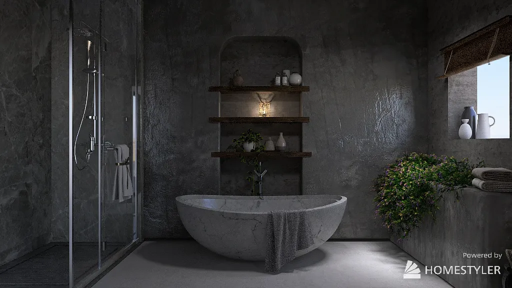 BathroomDryArea 3d design renderings
