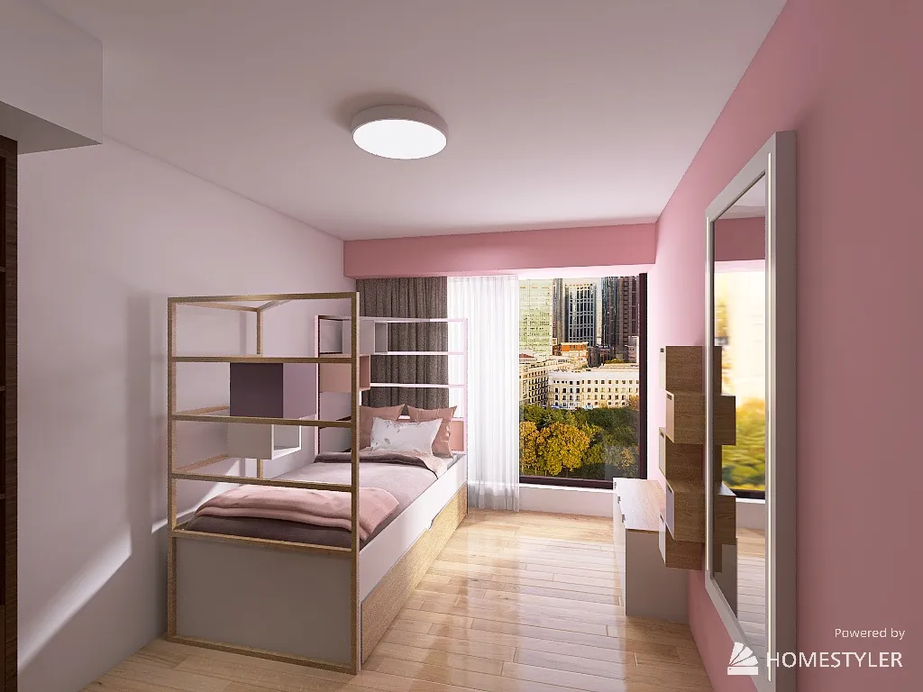 Barbie Girl Room 3d design renderings