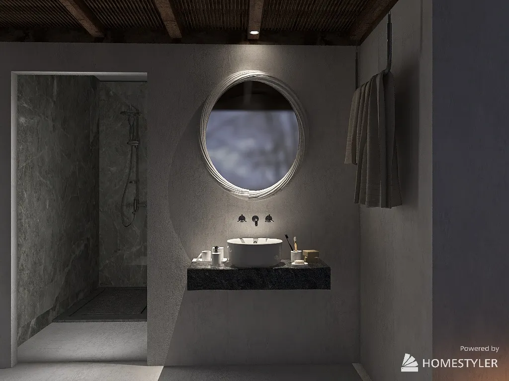 BathroomDryArea 3d design renderings