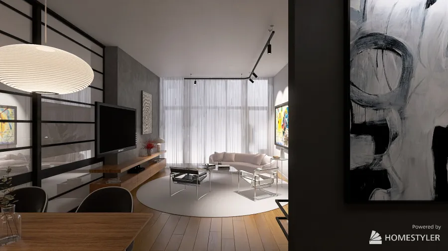 Living & Dining  Room 3d design renderings